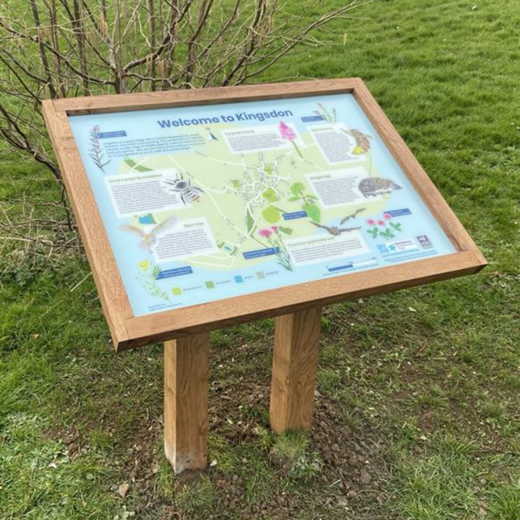 Kingsdon Interpretation-Panel Design for the Bumblebee Conservation Trust in Somerset