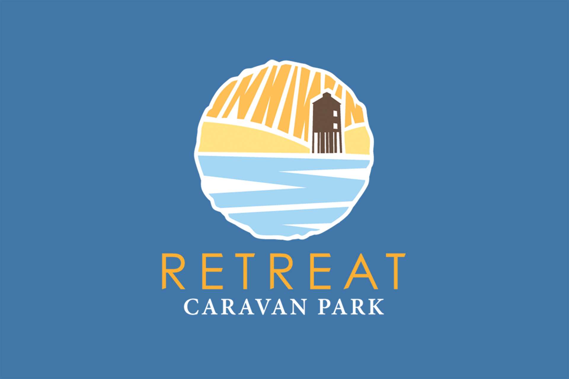 Retreat Caravan Park – Logo, Branding & Website Design Project by Design Hive